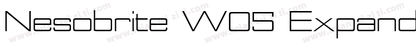 Nesobrite W05 Expanded Black字体转换